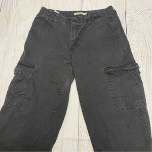 Levi's 94 Baggy Cargo Pants Charcoal/Black Women’s size 28